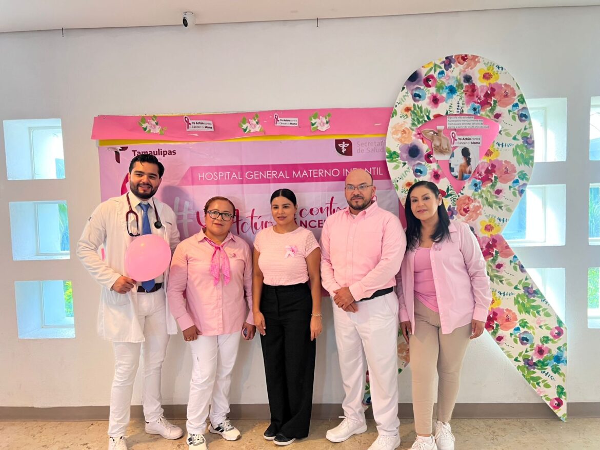 Estudiantes y médicos del Hospital Materno invitan a prevenir el cáncer de mama