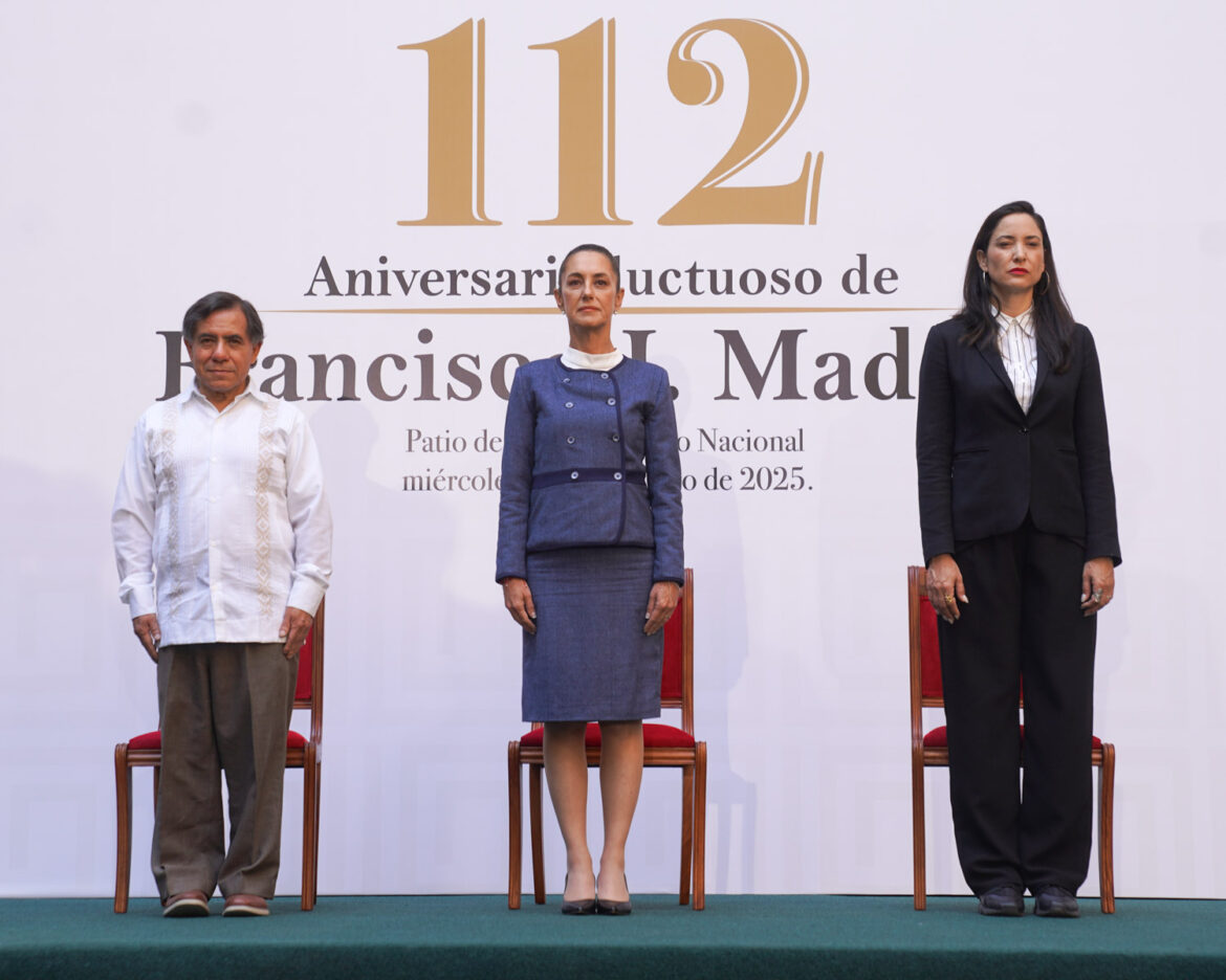 Versión estenográfica. 112 Aniversario Luctuoso de Francisco I. Madero. Palacio Nacional