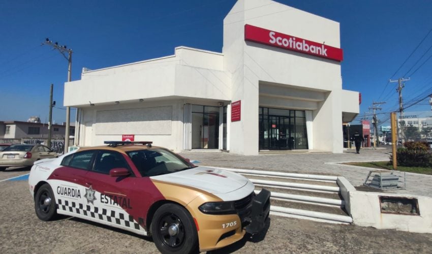 TIENE GUARDIA ESTATAL PRESENCIA Y VIGILANCIA PERMANENTE EN BANCOS Y CAJEROS