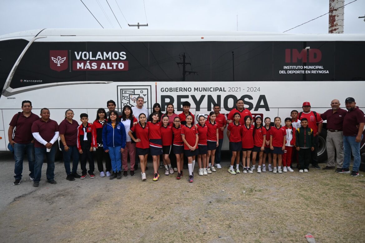 Imparable apoyo al deporte escolar en Reynosa.