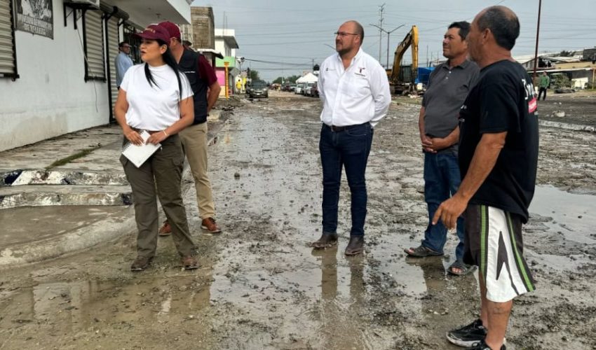 RECORRE SECRETARIA DE BIENESTAR FEDERAL ZONAS AFECTADAS POR LAS LLUVIAS EN REYNOSA.