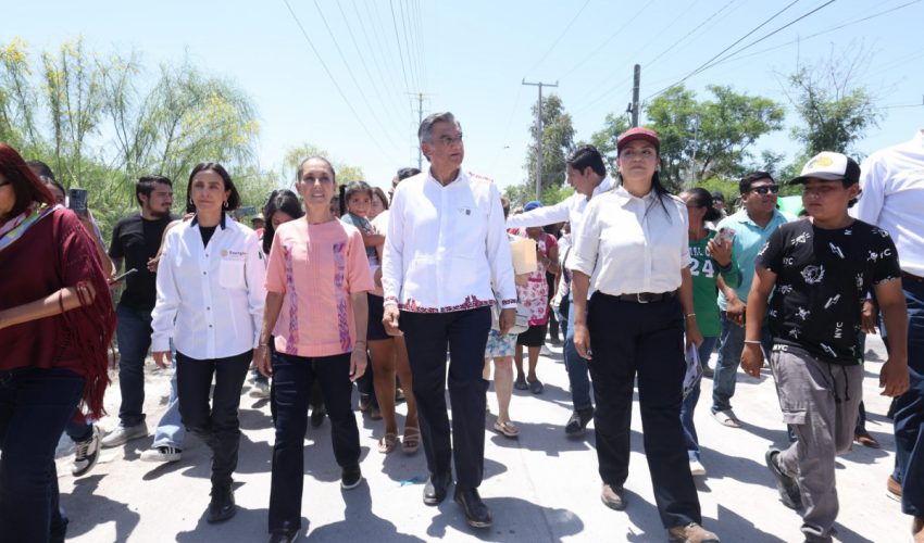 LLEGA PRESIDENTA CLAUDIA SHEINBAUM A REYNOSA Y ANUNCIA APOYOS PARA FAMILIAS DAMNIFICADAS POR LLUVIAS