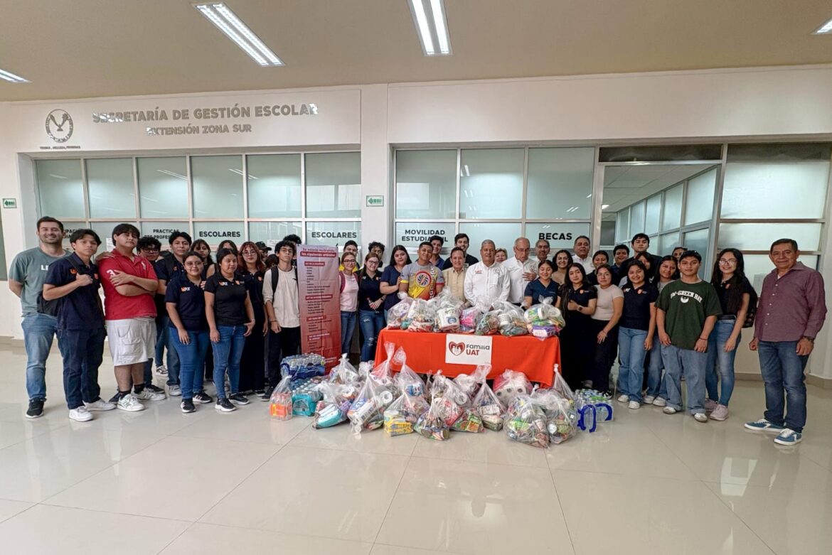 Envía la UAT víveres en apoyo a damnificados de Reynosa