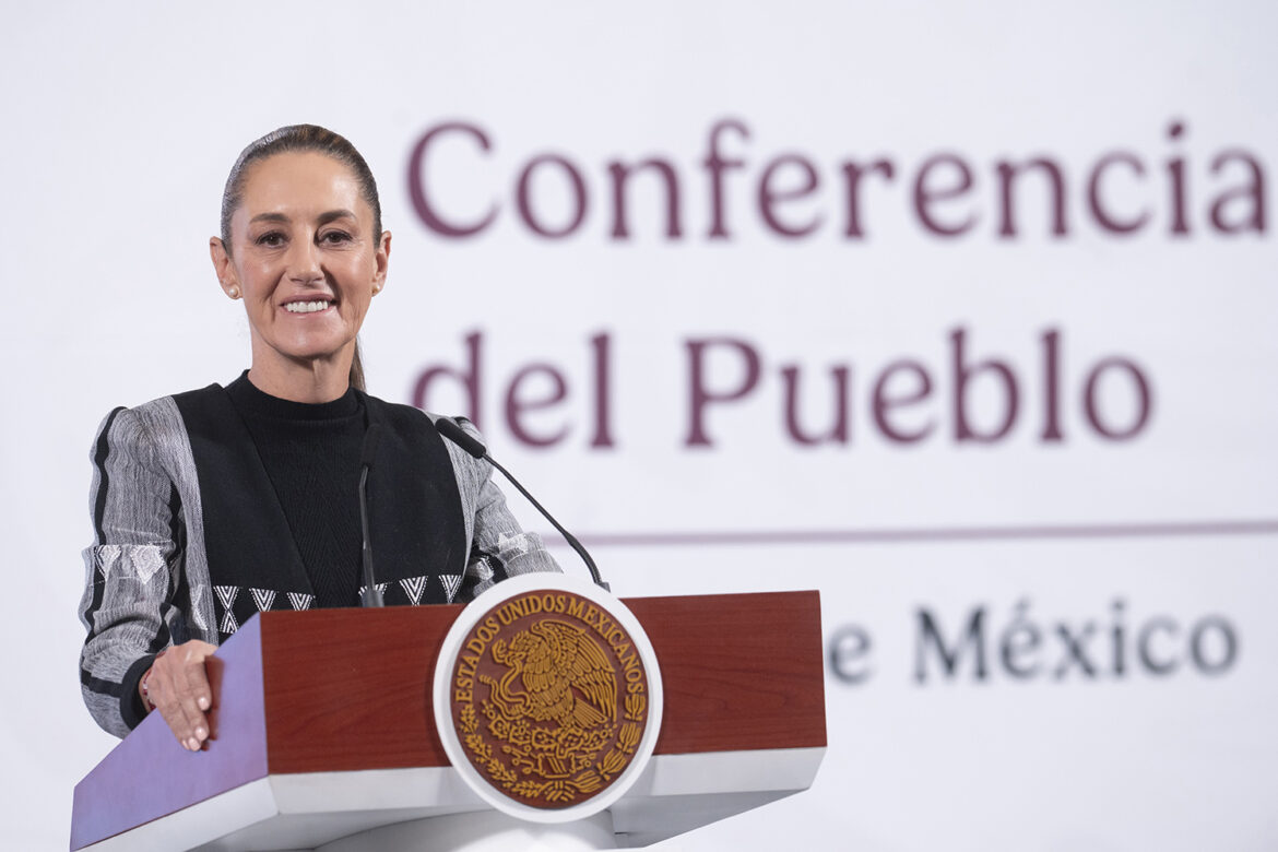 Conferencia de prensa de la presidenta Claudia Sheinbaum Pardo del 1º de abril de 2025.