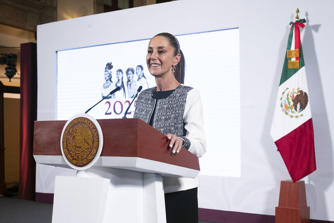 Conferencia de prensa de la presidenta Claudia Sheinbaum Pardo del 3 de abril de 2025.