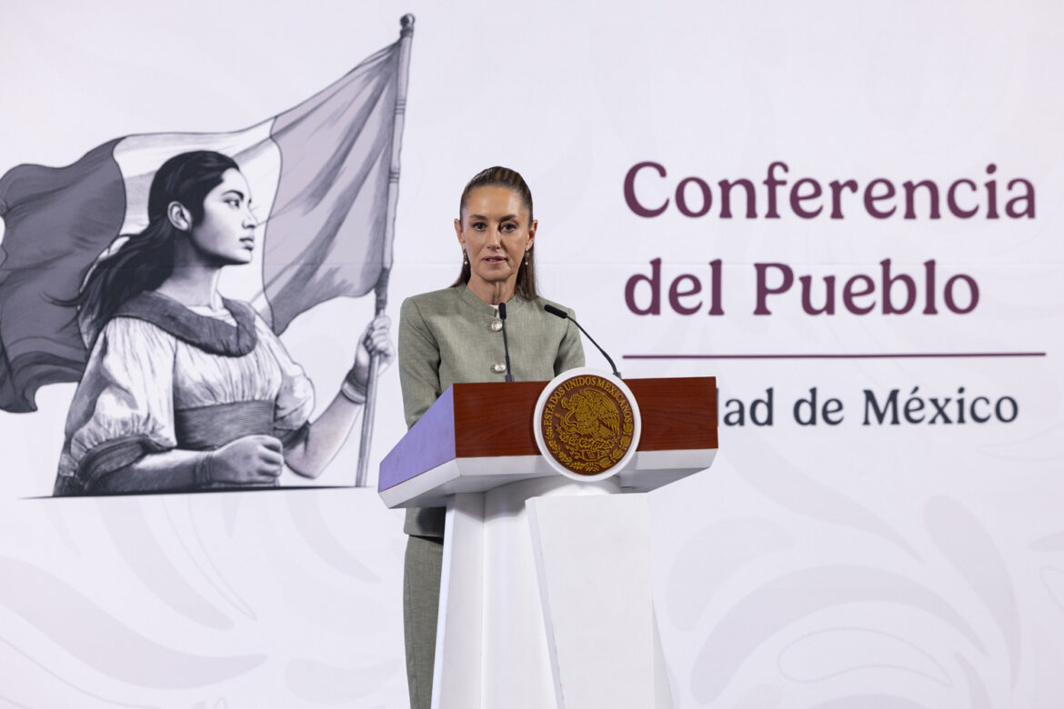Conferencia de prensa de la presidenta Claudia Sheinbaum Pardo del 4 de abril de 2025.