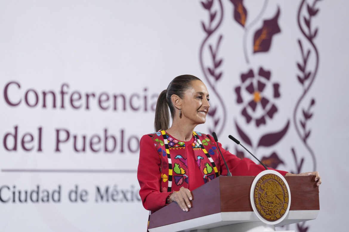 Conferencia de prensa de la presidenta Claudia Sheinbaum Pardo del 11 de abril de 2025.
