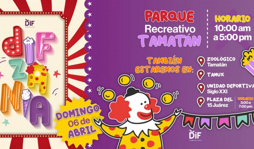 INVITA DIF TAMAULIPAS A LA TERCERA EDICIÓN DE DIFZANIA.