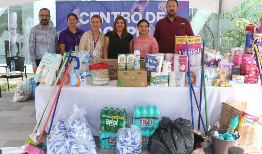 TRABAJADORES DE LA SEDUMA SE SOLIDARIZAN CON FAMILIAS DE REYNOSA.