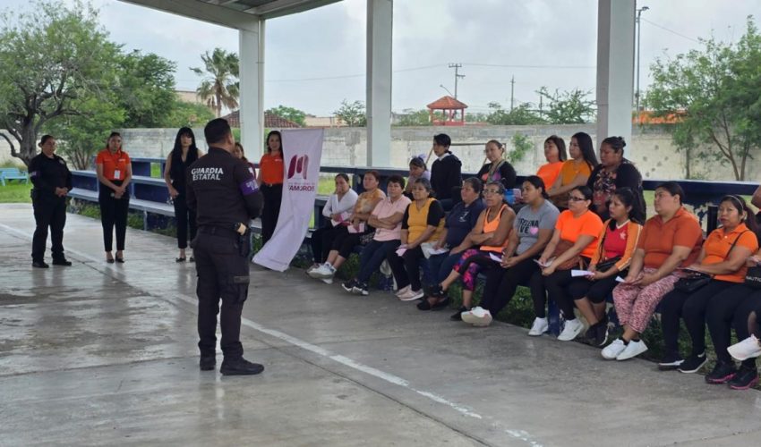RECIBE GUARDIA ESTATAL DE GÉNERO RECONOCIMIENTO EN MATAMOROS POR TRABAJO PREVENTIVO.