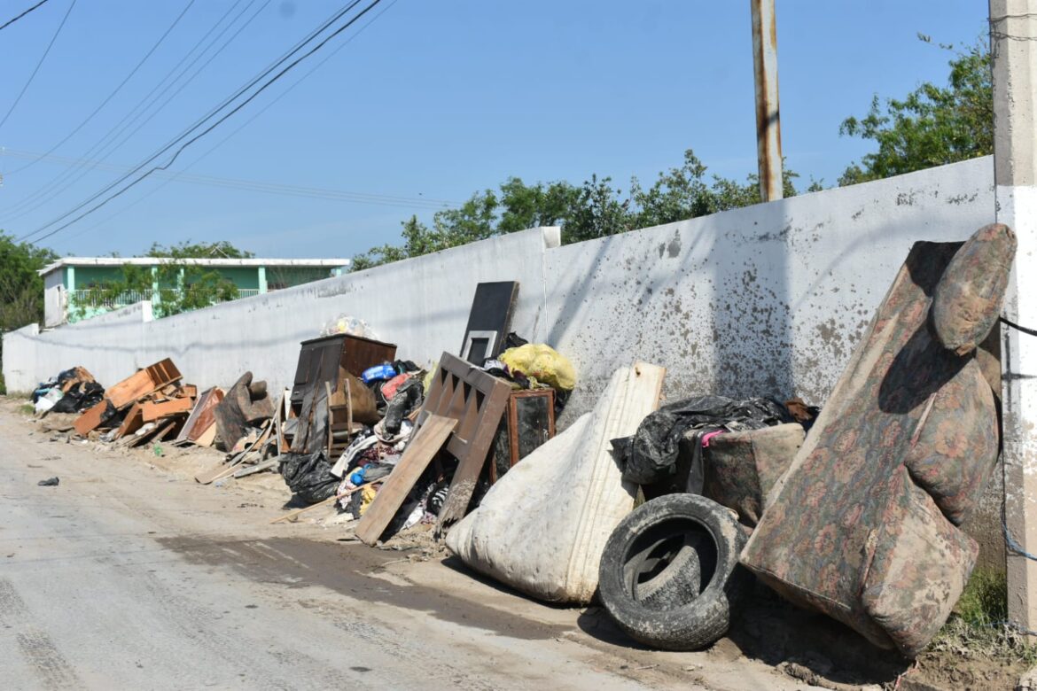Inundaciones bajan su nivel a una semana de la tormenta en Reynosa