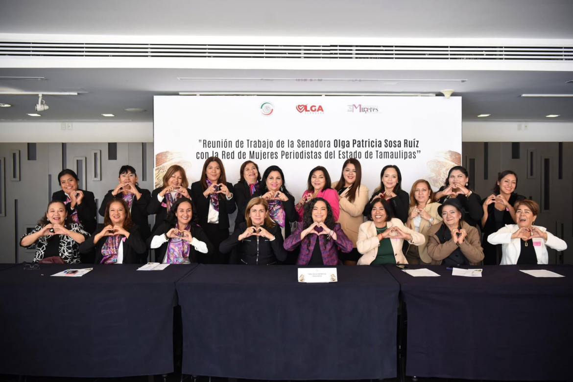 *Senadora Olga Sosa sostiene productiva reunión con la Red de mujeres Periodistas de Tamaulipas en el Senado de la República*.