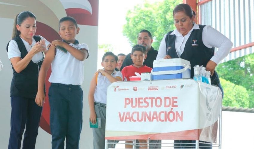 SE SITÚA TAMAULIPAS EN SEGUNDO LUGAR NACIONAL EN SEMANA DE VACUNACIÓN; JORNADA CONTINÚA.