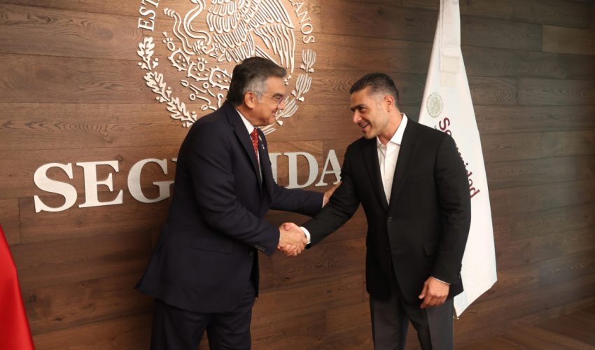 PRESENTA GOBERNADOR AVANCES DE SEGURIDAD EN TAMAULIPAS A GARCÍA HARFUCH.
