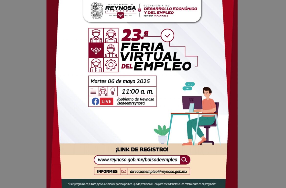 Participa en la 23ª Feria Virtual de Empleo y encuentra una oportunidad.