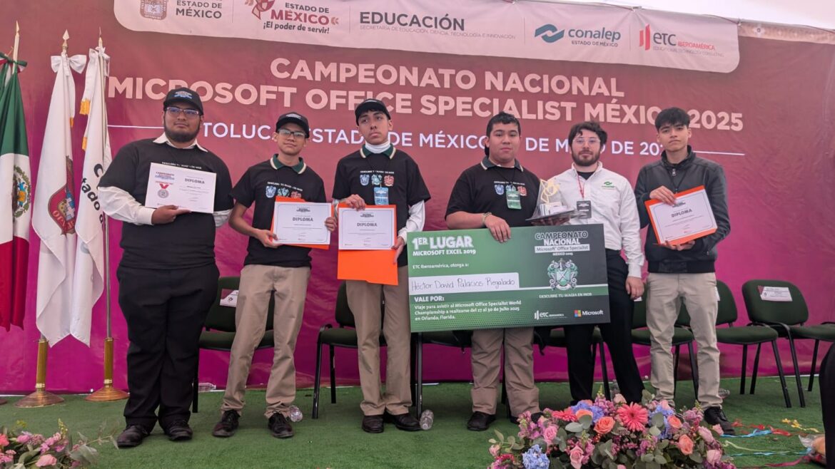 Alumno de Conalep Reynosa representará a México en mundial de Microsoft Office.