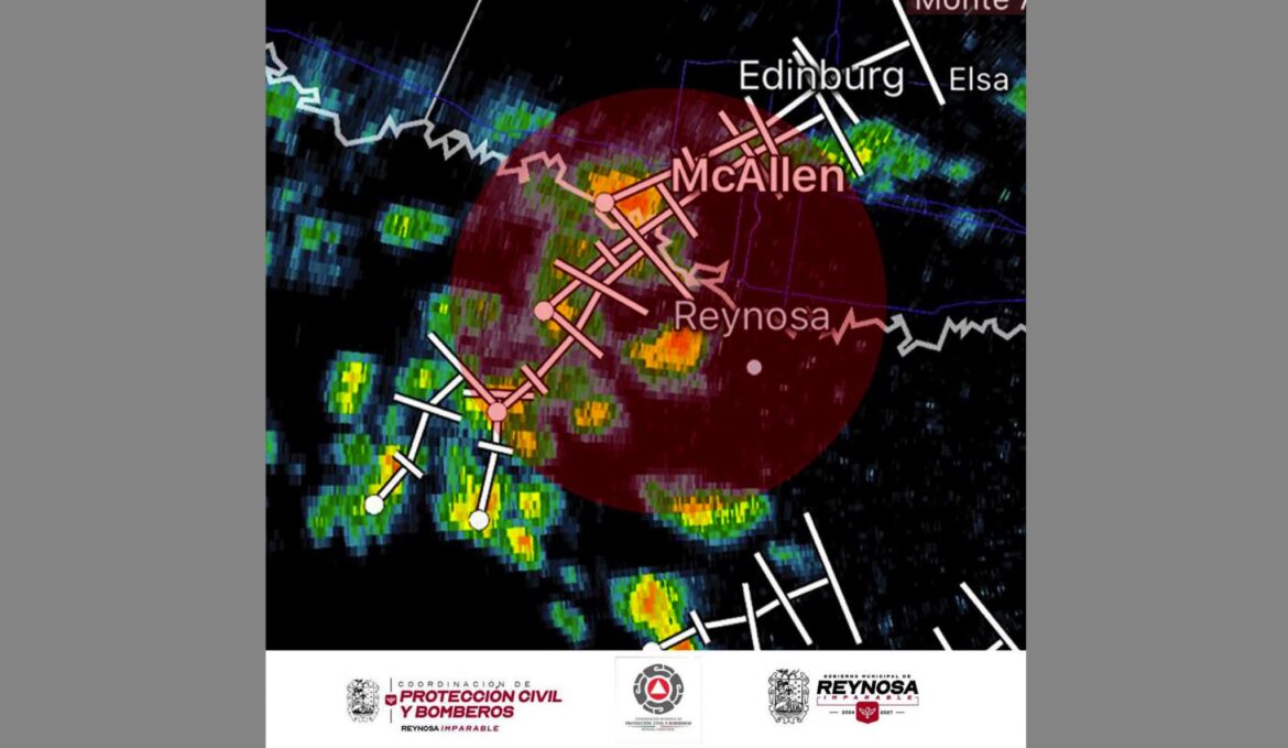 Avisa PCyB probabilidad de lluvia para Reynosa.