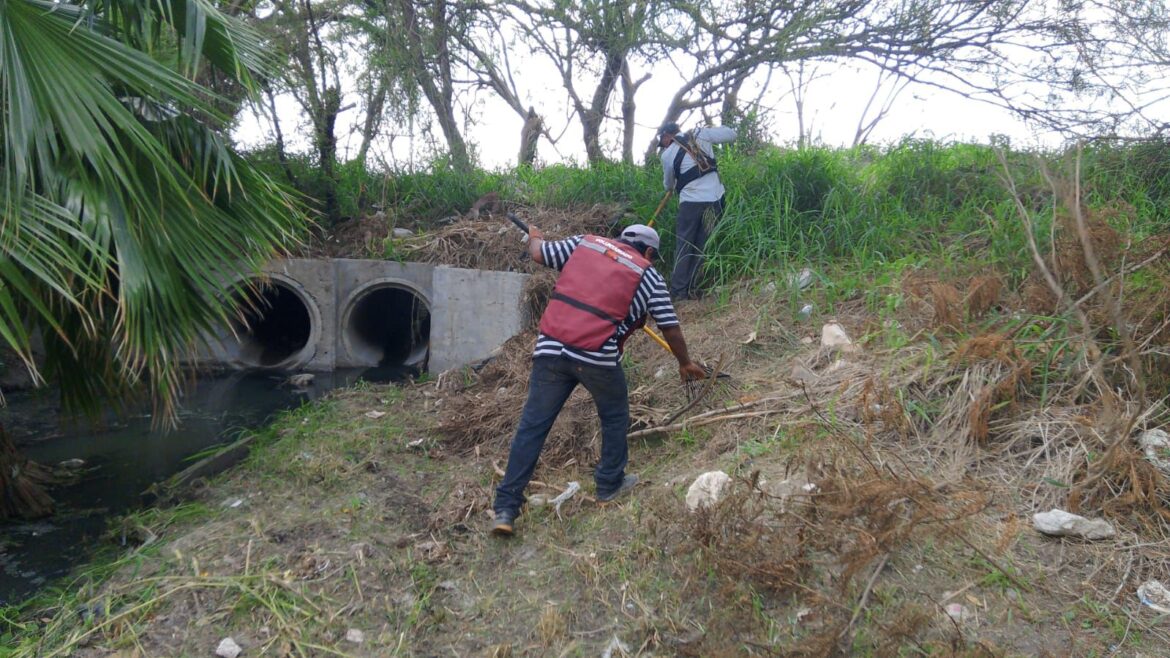 Continúa Gobierno de Reynosa trabajo de mantenimiento de infraestructura.