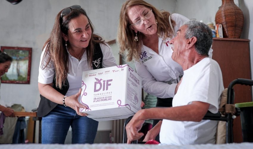BENEFICIA DIF TAMAULIPAS A 66 MIL 300 PERSONAS CON LA SEGUNDA ENTREGA DE CANASTAS ALIMENTARIAS