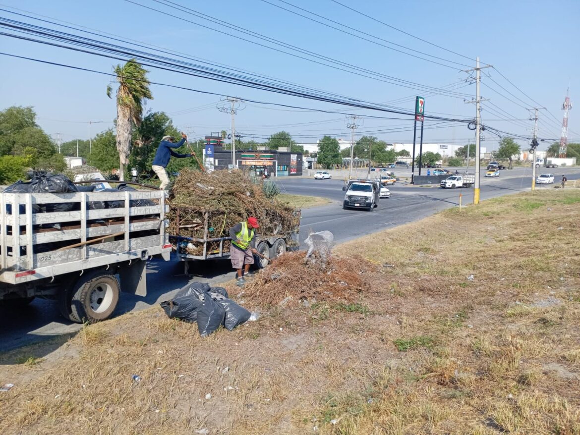 Extiende Gobierno de Reynosa labores de limpieza.