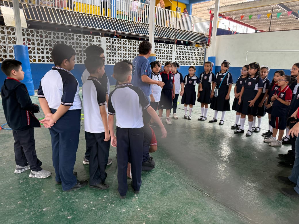 Lleva Gobierno de Reynosa activación física a escuelas.