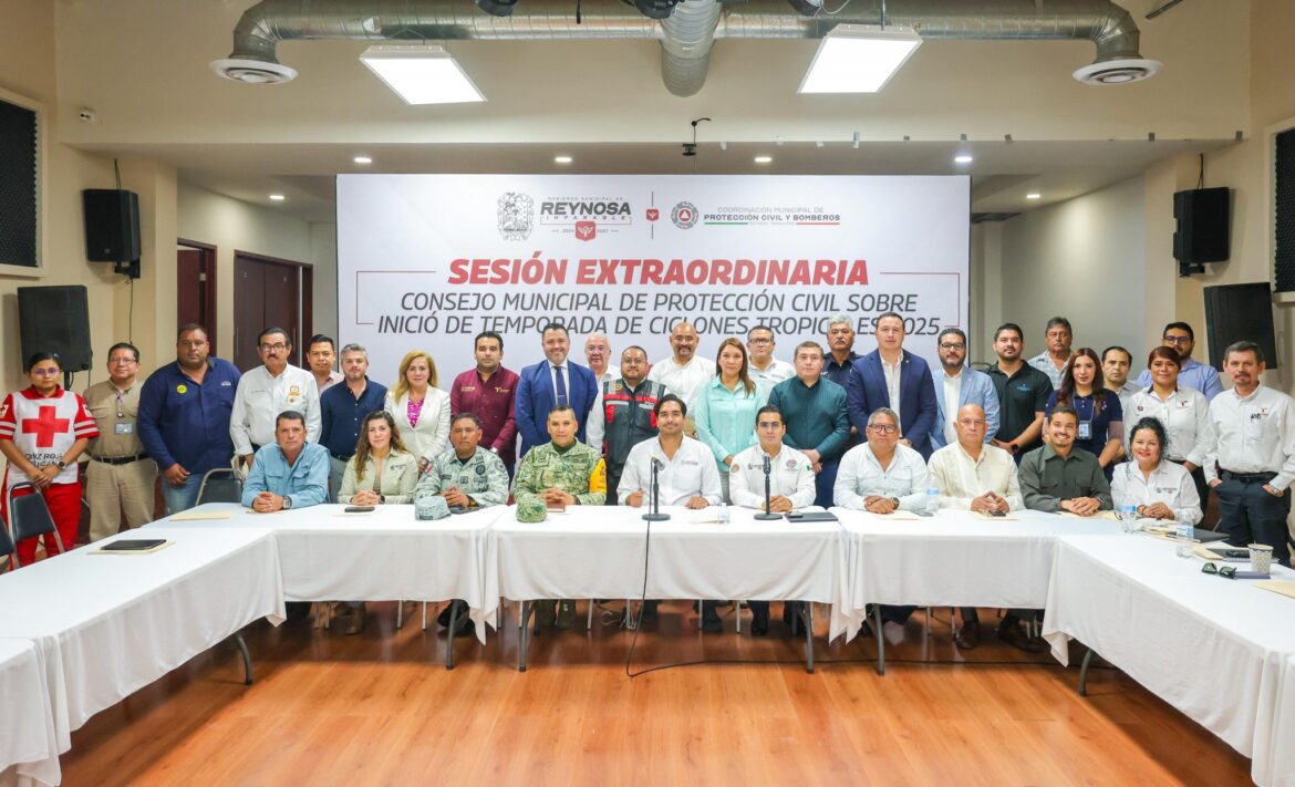 Presidió Carlos Peña Ortiz Sesión Extraordinaria del Consejo Municipal de Protección Civil.