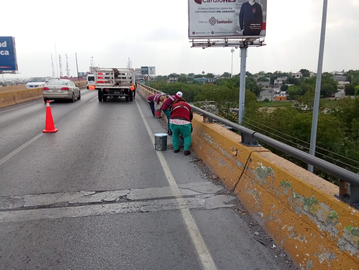 Refuerza Gobierno de Reynosa trabajos de señalización vial para mayor seguridad.
