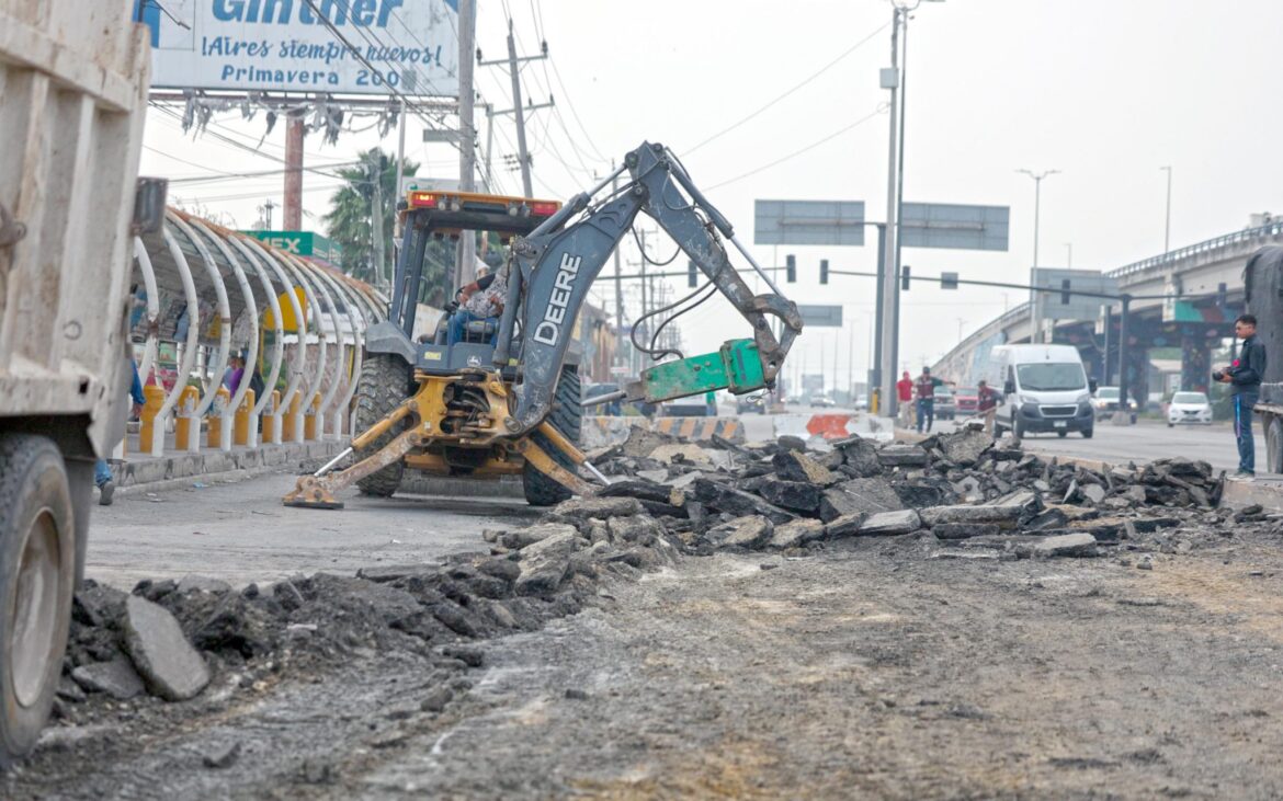 Rehabilita Gobierno de Reynosa tramo de carretera Río Bravo-Reynosa.