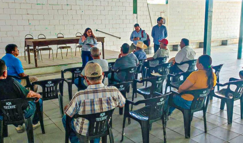 CONTINÚA SEDENER ATENDIENDO A LOS COMISARIOS EJIDALES DE EMILIANO ZAPATA, PEDRO J. MÉNDEZ Y COMPUERTAS EN EL MUNICIPIO DE LLERA.-