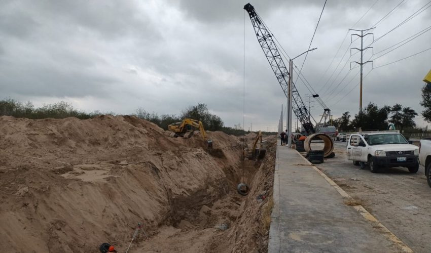 CONSTRUCCIÓN DE COLECTOR SANITARIO TRANSFORMA INFRAESTRUCTURA URBANA EN REYNOSA.