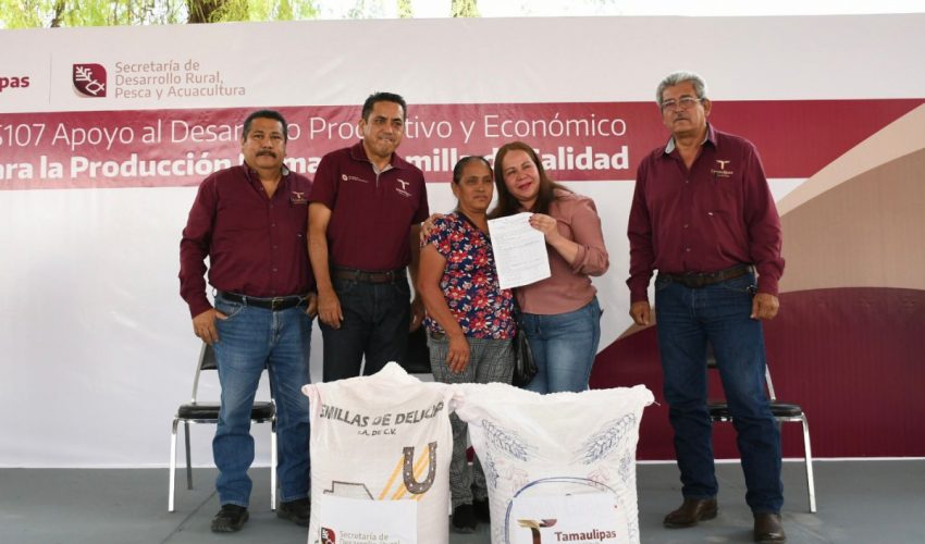 FORTALECE GOBIERNO DE TAMAULIPAS DESARROLLO AGRÍCOLA EN EL ALTIPLANO CON ENTREGA DE SEMILLA DE AVENA.