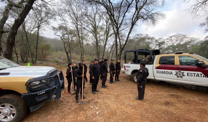 A TRAVÉS DEL PLAN TAMAULIPAS SE SUMA GUARDIA ESTATAL AL COMBATE DEL INCENDIO FORESTAL EN LA BIÓSFERA EL CIELO.