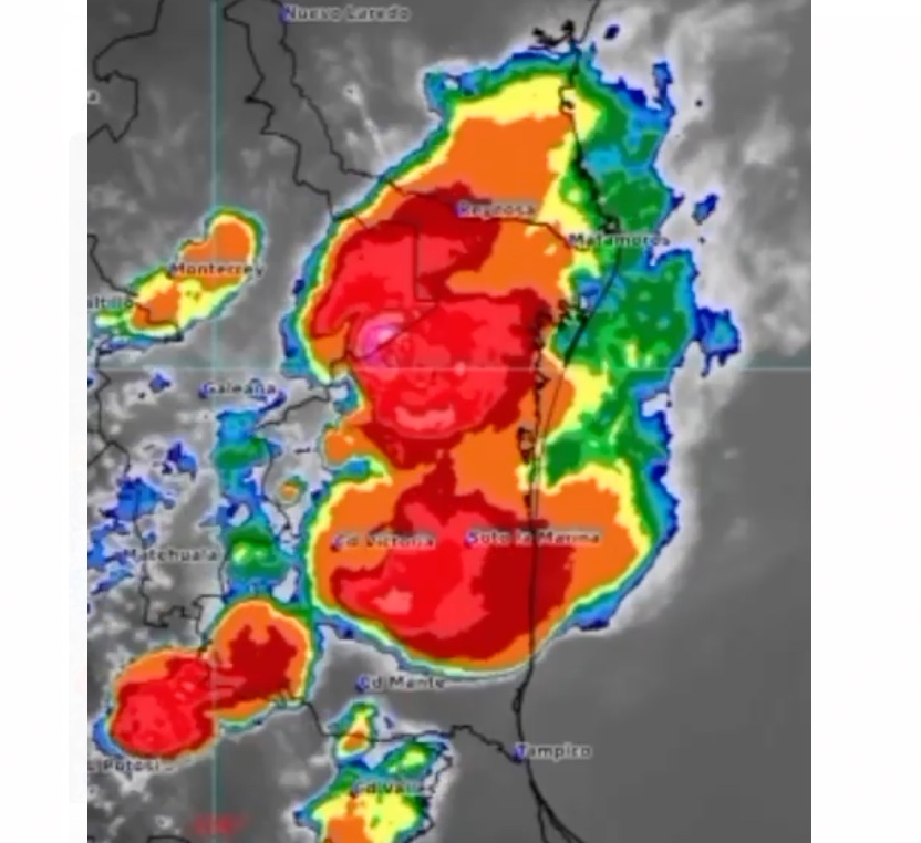 Advierte PCyB de Reynosa lluvias aisladas y vientos fuertes.