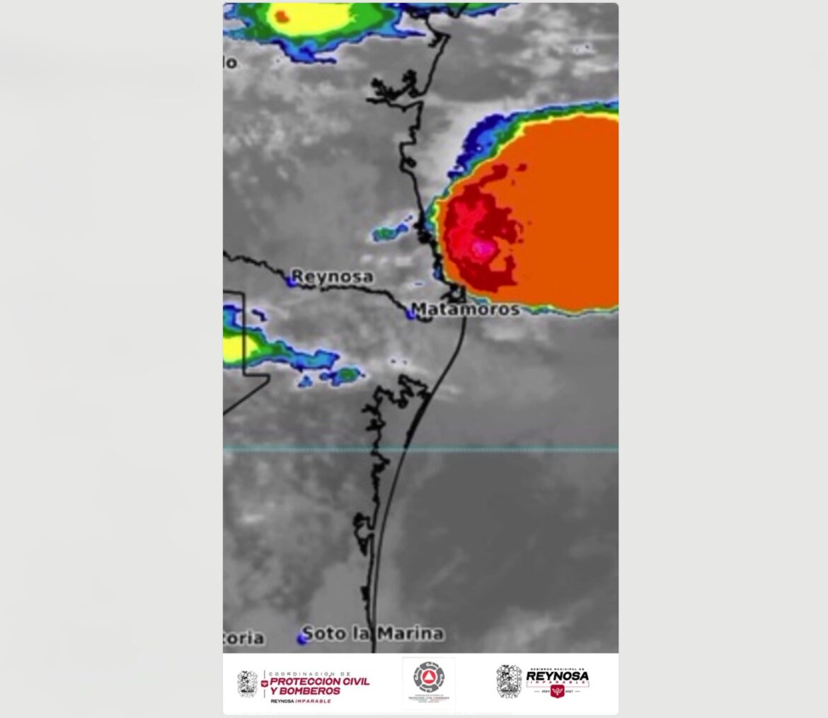 Informa PCyB que continúa probabilidad de lluvia para Reynosa.