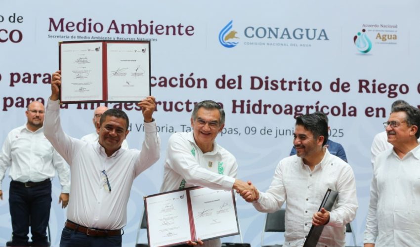 SUSCRIBEN MODERNIZACIÓN DEL CAMPO TAMAULIPECO.