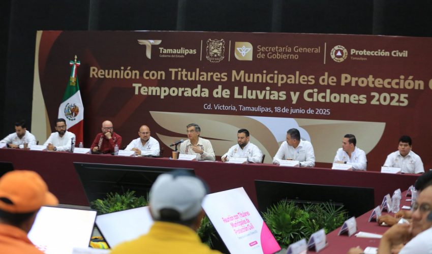 CONVOCA AMÉRICO A FORTALECER ACCIONES PREVENTIVAS ANTE LA TEMPORADA DE LLUVIAS Y CICLONES.