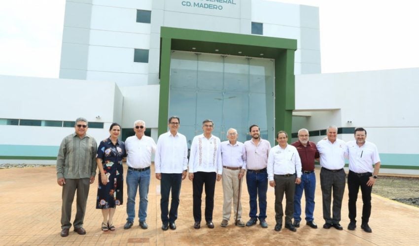 SUPERVISA AMÉRICO VILLARREAL AVANCES DEL NUEVO HOSPITAL GENERAL DE CIUDAD MADERO.