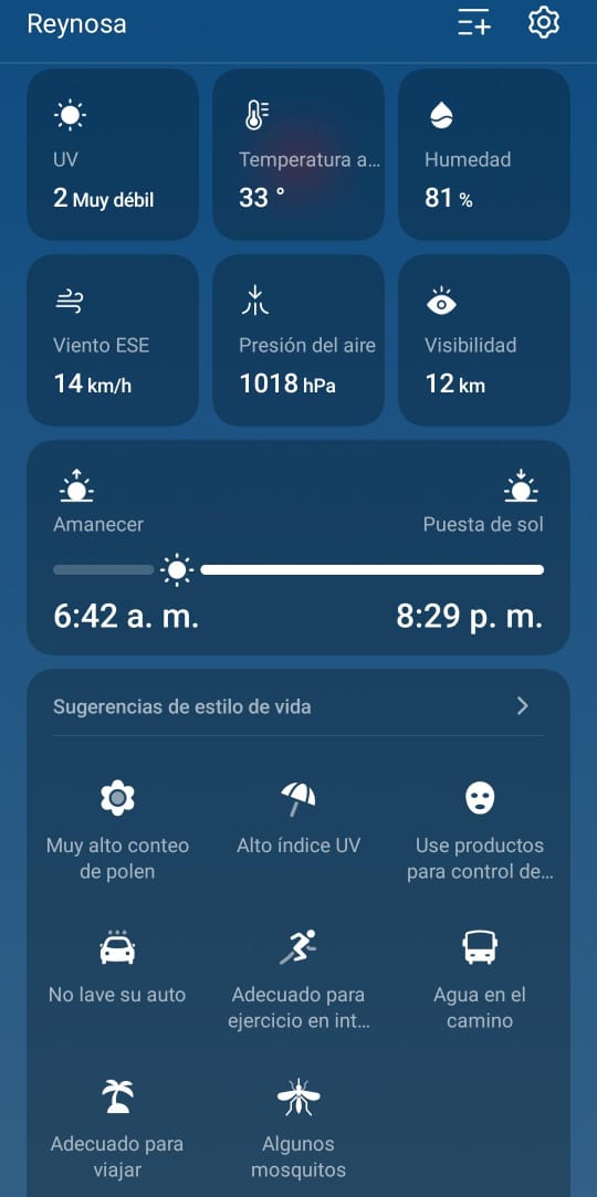 Pronóstico Climatológico del 24 de Junio del 2025.