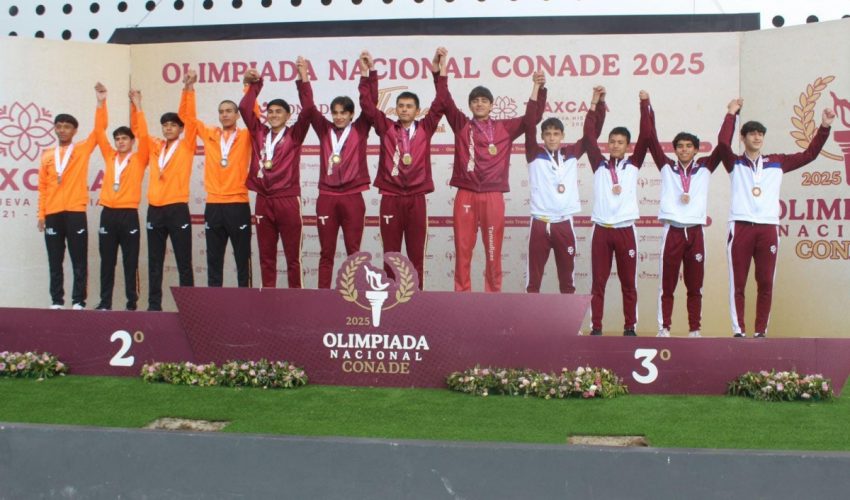 JORNADA HISTÓRICA PARA EL ATLETISMO DE TAMAULIPAS; CONQUISTAN ORO Y RÉCORD NACIONAL EN RELEVO COMBINADO.