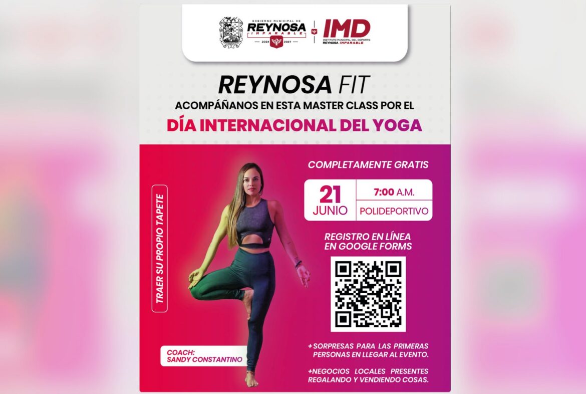 Invita Gobierno Municipal a la Master Class Reynosa Fit.