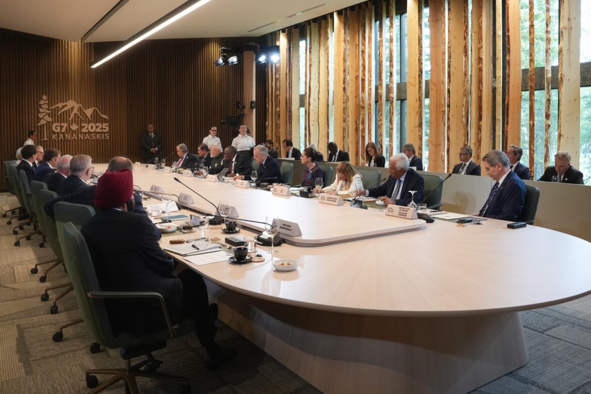 Versión estenográfica. Mensaje de la Presidenta de México, Claudia Sheinbaum Pardo, durante plenaria de la 51ª Cumbre de Líderes del G7