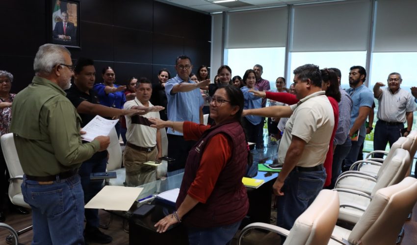 FORTALECEN GESTIÓN DOCUMENTAL EN OBRAS PÚBLICAS: TOMAN PROTESTA, INTEGRANTES DEL SISTEMA INSTITUCIONAL DE ARCHIVOS