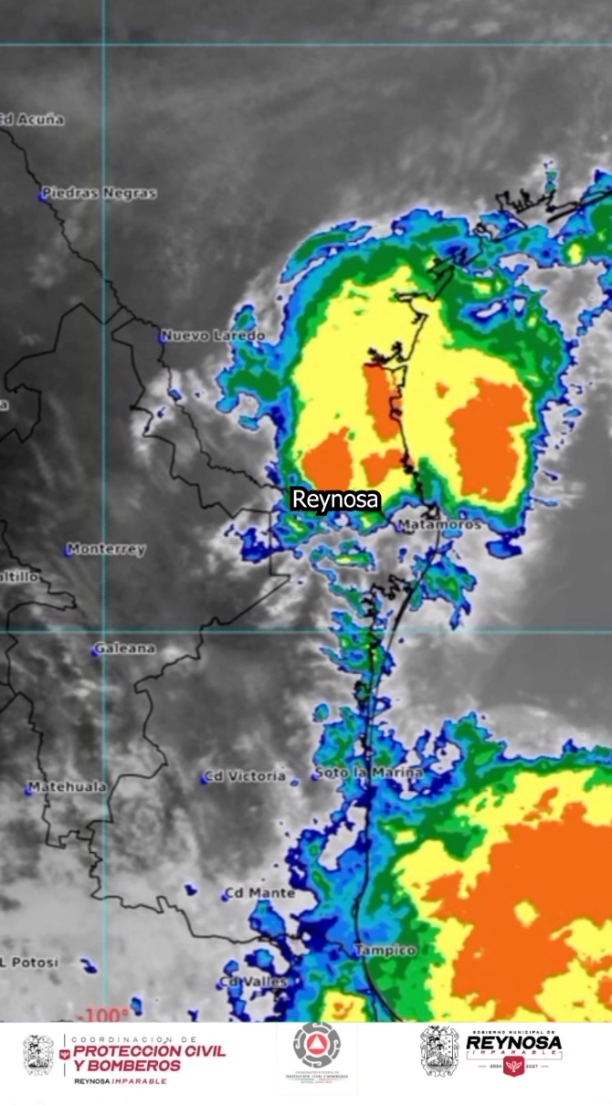 Incrementan las posibilidades de lluvias puntuales para Reynosa.