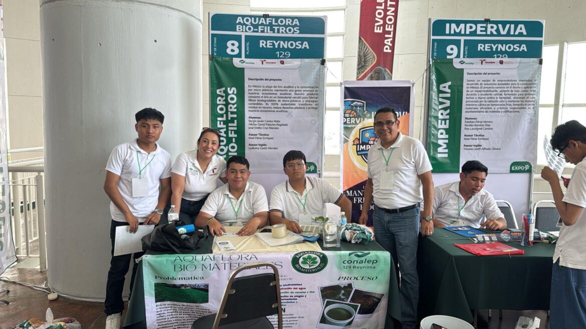 Conalep Reynosa participa en la ExpoEmprendedores y Robótica CONALEP 2025.