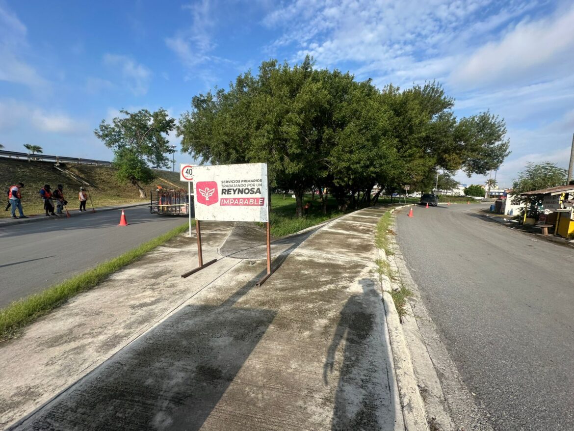 Desarrolla Municipio trabajo de limpieza en Monumento “Hecho en Reynosa”.