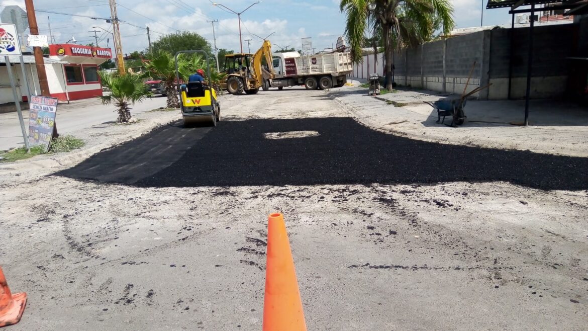 Intensifica Gobierno de Reynosa reparación de vialidades
