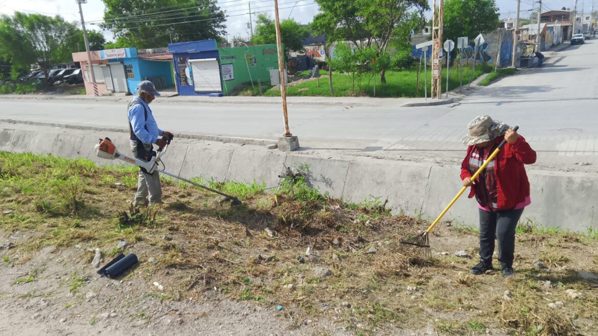 Dedica Gobierno de Reynosa trabajo de saneamiento a colonias.
