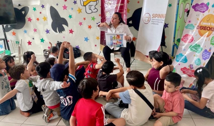 Aprenden niñas y niños sobre sus derechos durante curso de verano promovido por SIPINNA Tamaulipas.