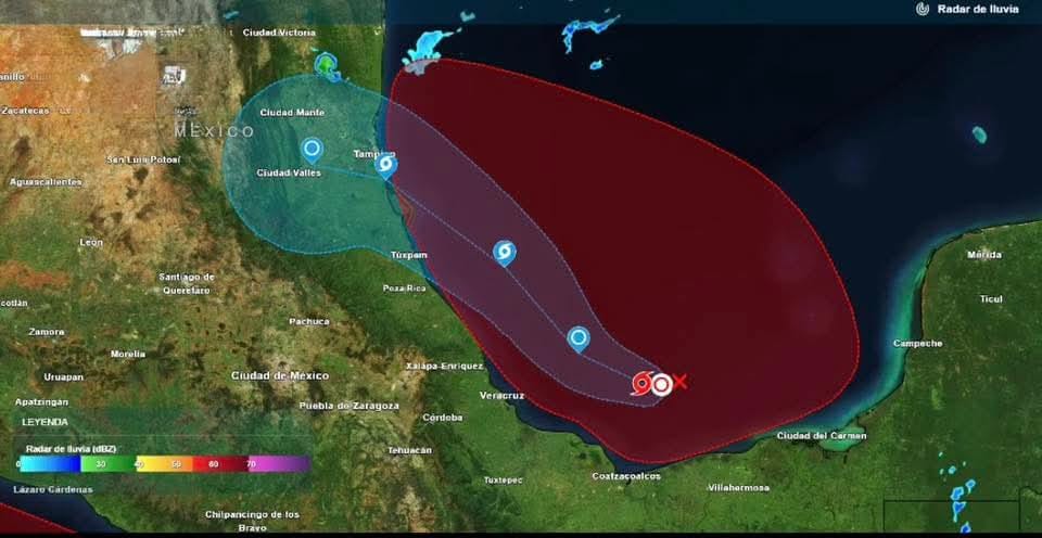 Posibilidad de Tormenta Tropical en el Golfo de México provocará lluvias en Reynosa