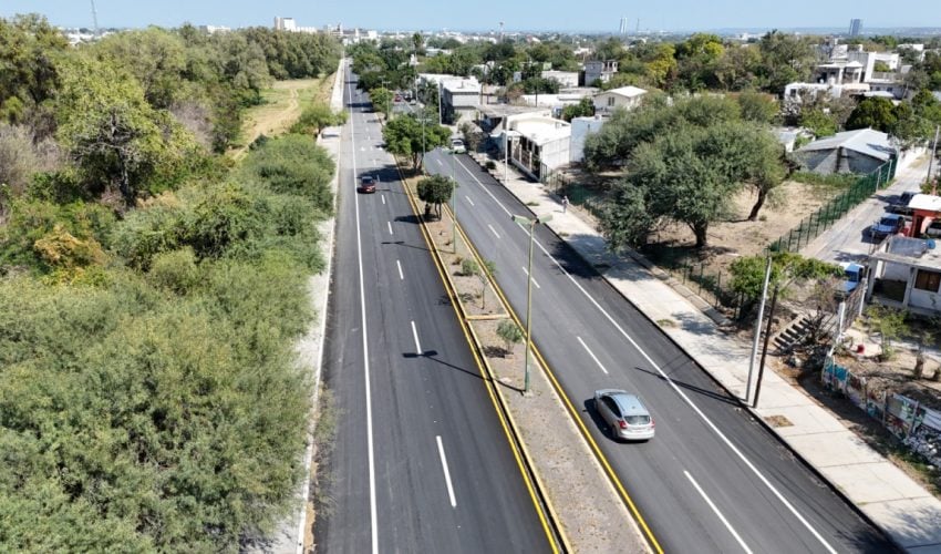 Obras viales e hidráulicas transforman la capital de Tamaulipas.